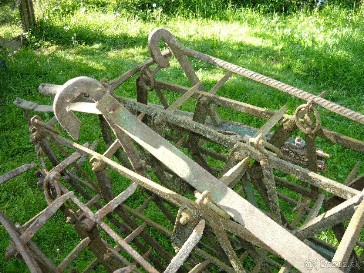 Brány za traktor 5 ks a ťažné rameno 2ks - 2