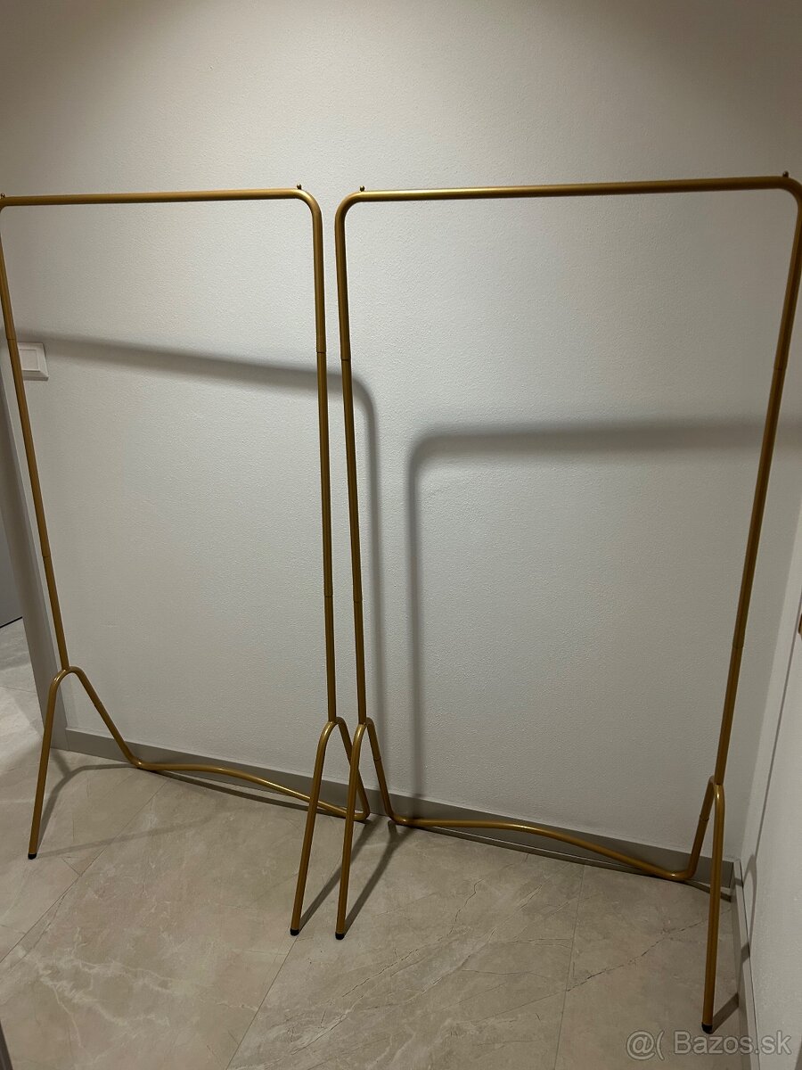 Zlaté kovové štendre 2ks - 2