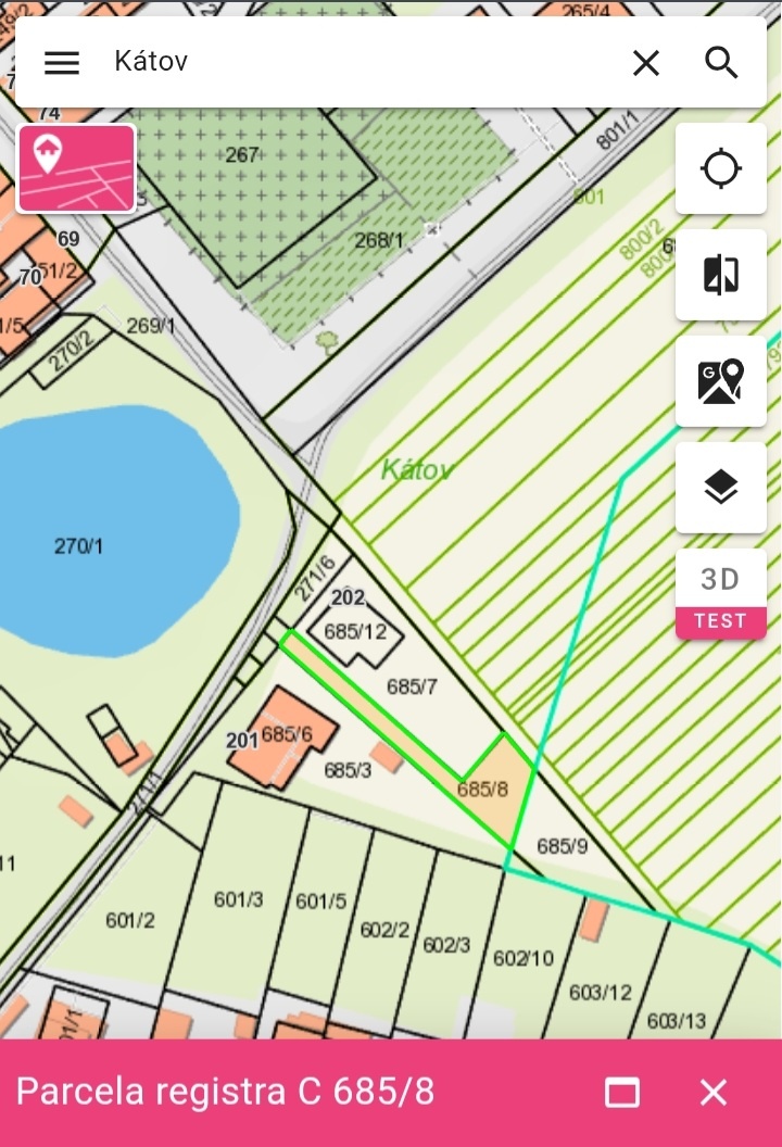 Investičný pozemok Kátov - 2