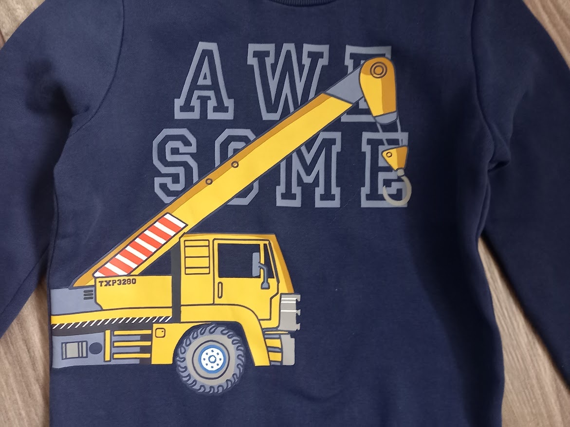 Mikina a autíčkom-top stav-veľkosť 134 - 2