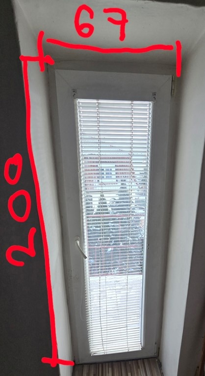 Balkónové dvere 203x67 - 2