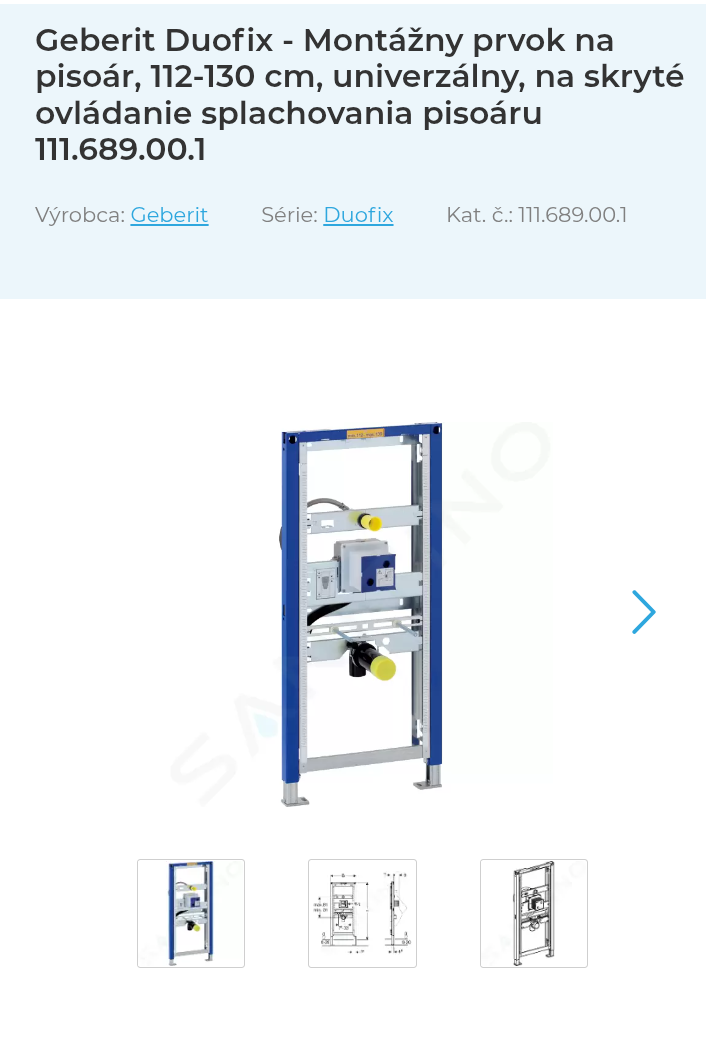 Geberit Duofix pre pisoár 111.689.00.1 - 2