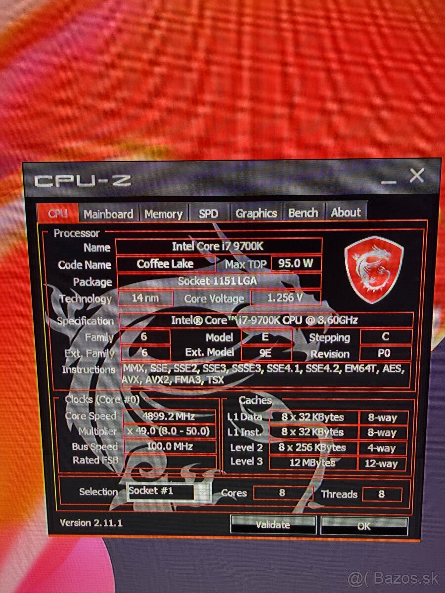 Pricesor i7 9700k - 2