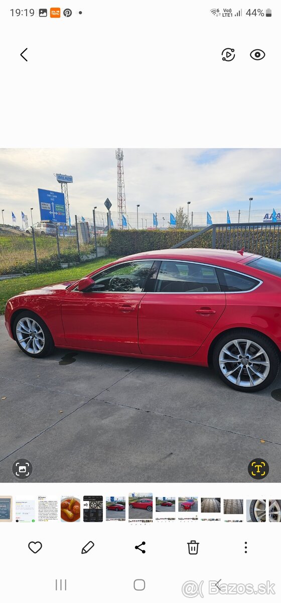 Hliníkové disky + pneu originál Audi A5 - 2