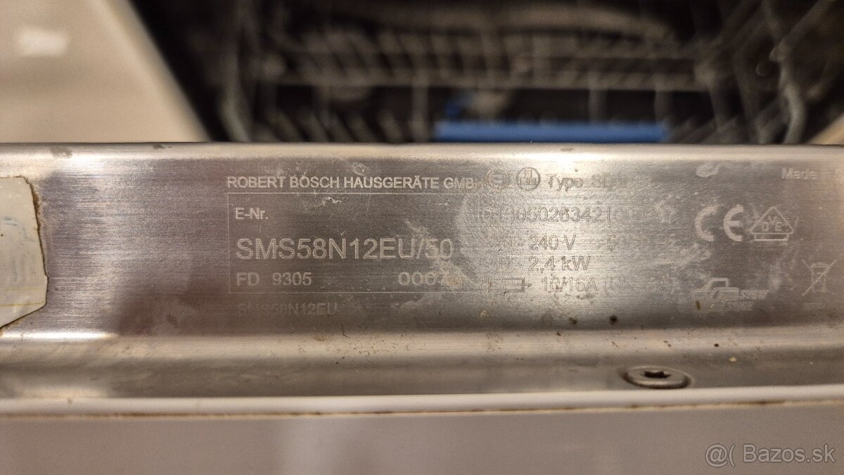 Bosch SMS58N12EU/50 - 2