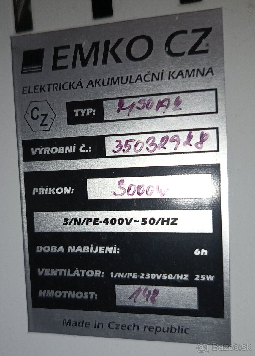 Akumulačné kachle EMKO CZ M 30 AK - 2