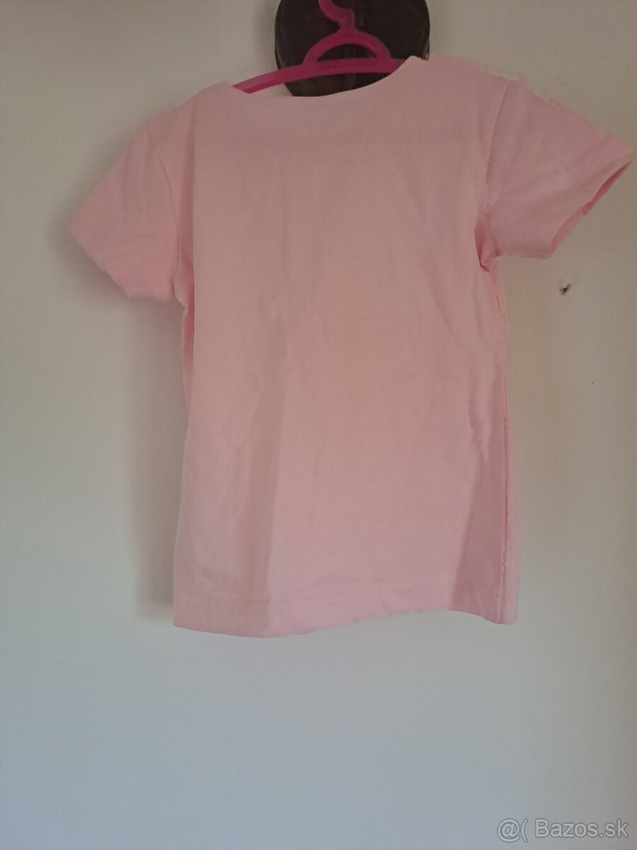 Dievčenské tričko s krátkym rukávom, velkost 104 - 2