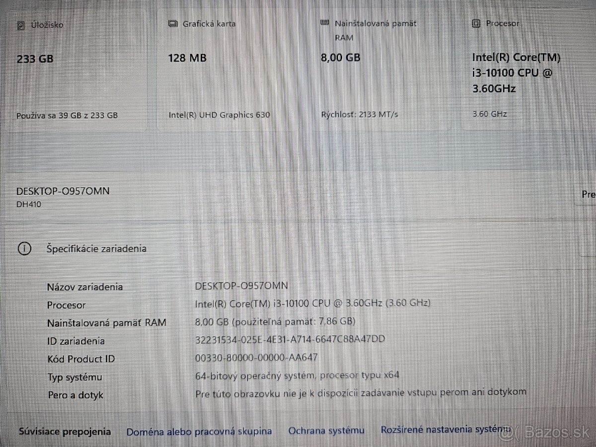 MiniPC i3-10100⭐3.6GHz⭐8GB RAM⭐233GB SSD⭐Win11Pro⭐ - 2