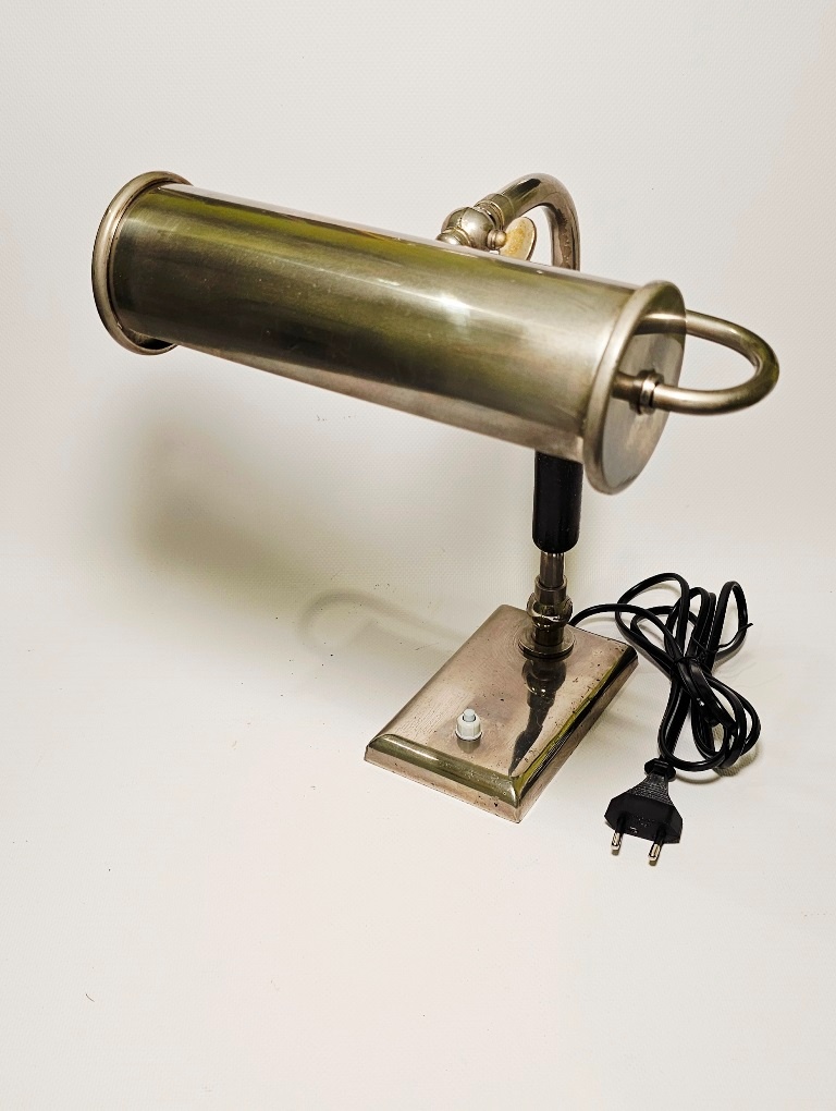 art deco chrómová stolná lampa - 2