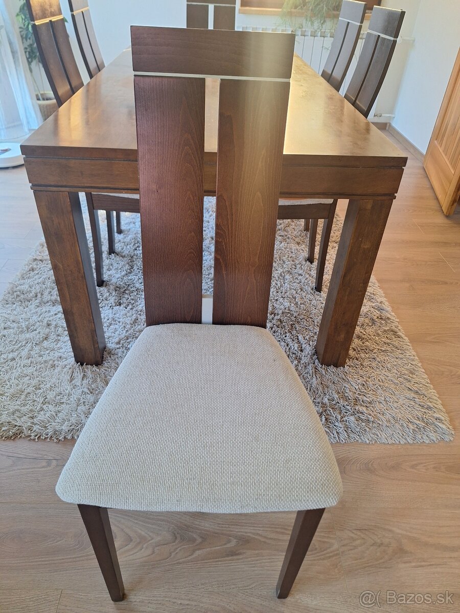 Veľký jedálenský stôl so 6 stoličkami - 2