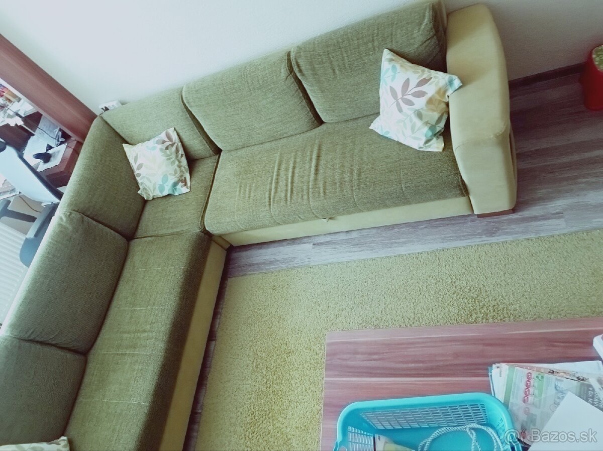 Predám rohový sedacia súprava, rohový gauč. - 2