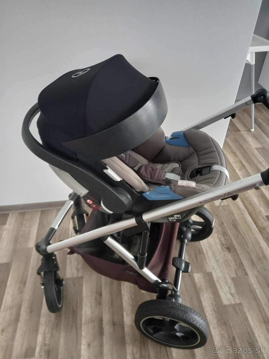 Trojkombinacia kociar Moon Novua2019,vajicko Cybex+adapter - 2