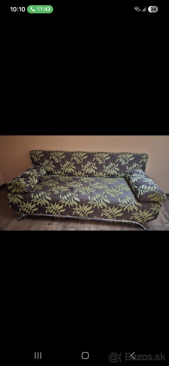 Gauč zelený, gauč kožený - 2