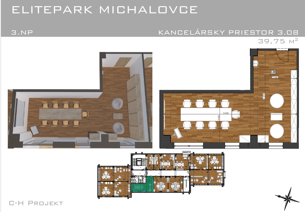 Ponúkame na predaj kancelárske priestory - ELITE PARK - 2