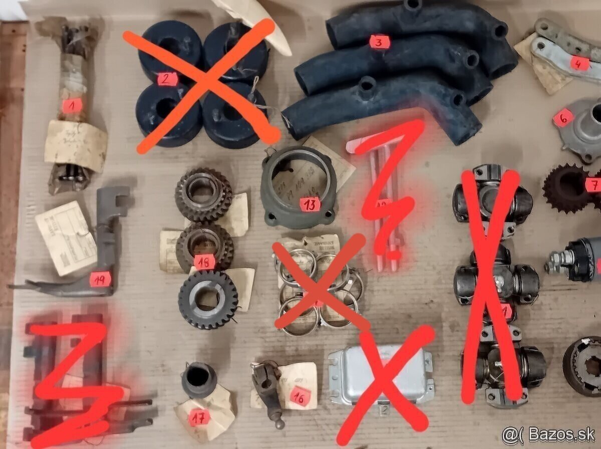 Predám diely Škoda 1203, 1202, Spartak, Octavia, Felicia - 2