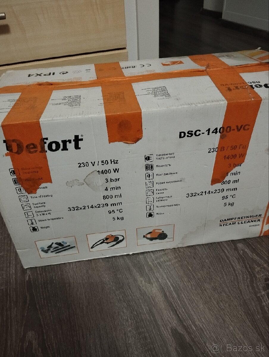Predam parný čistič Defort - 2