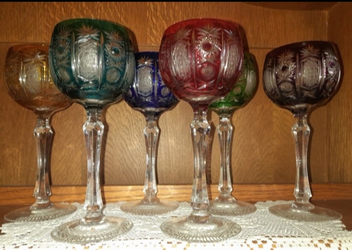 Bohemia kryštálova váza a poháre - 2