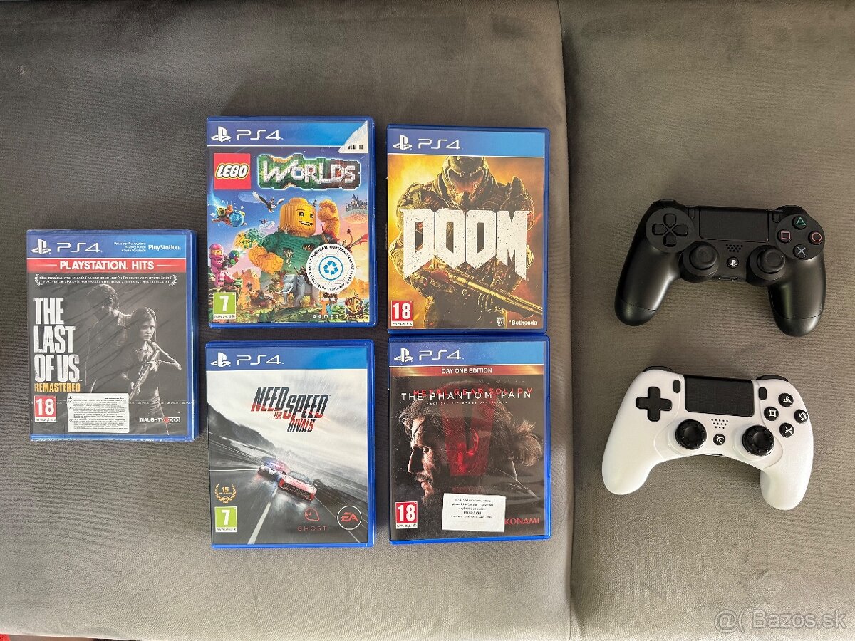 PS4 s hrami a druhým joystickom - 2