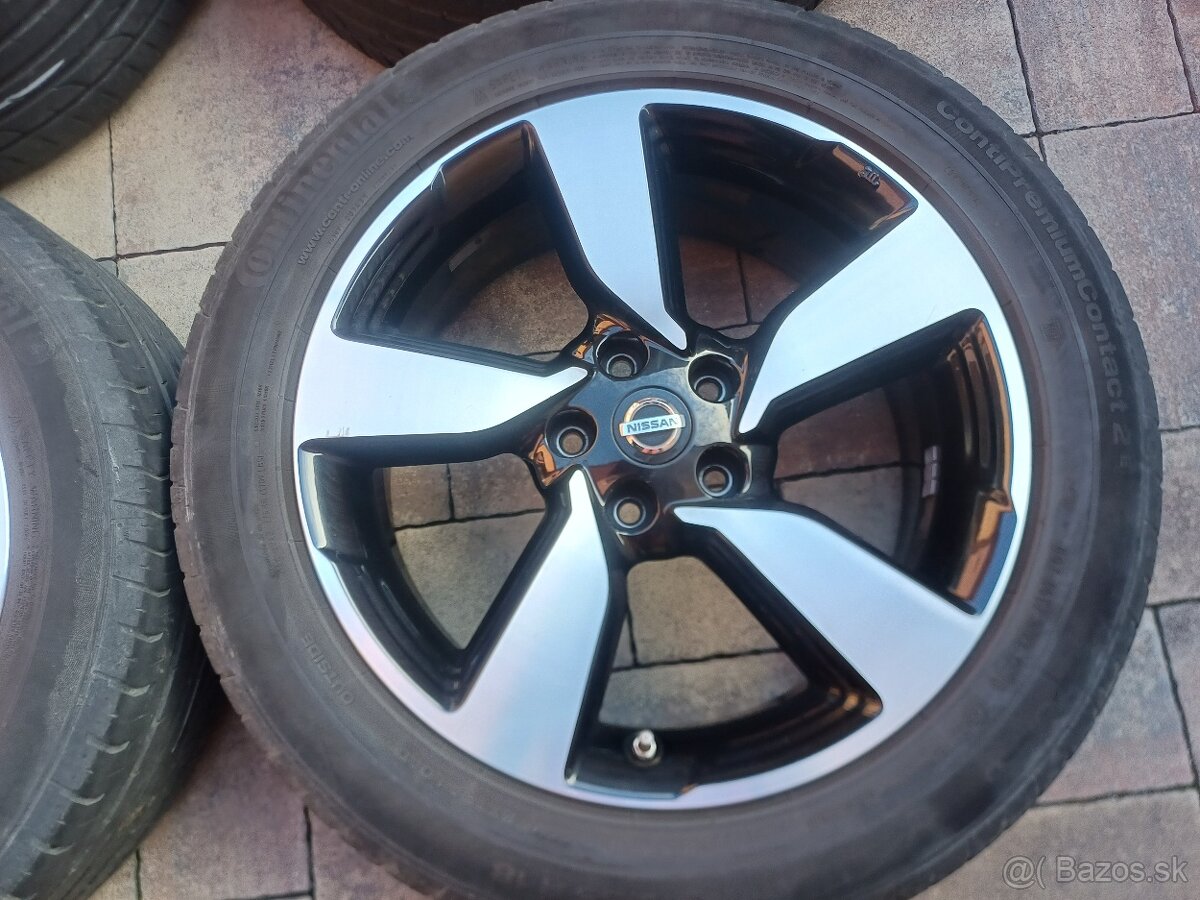 Predám original hliníkové disky Nissan/Dacia-- R18, 5x114,3 - 2
