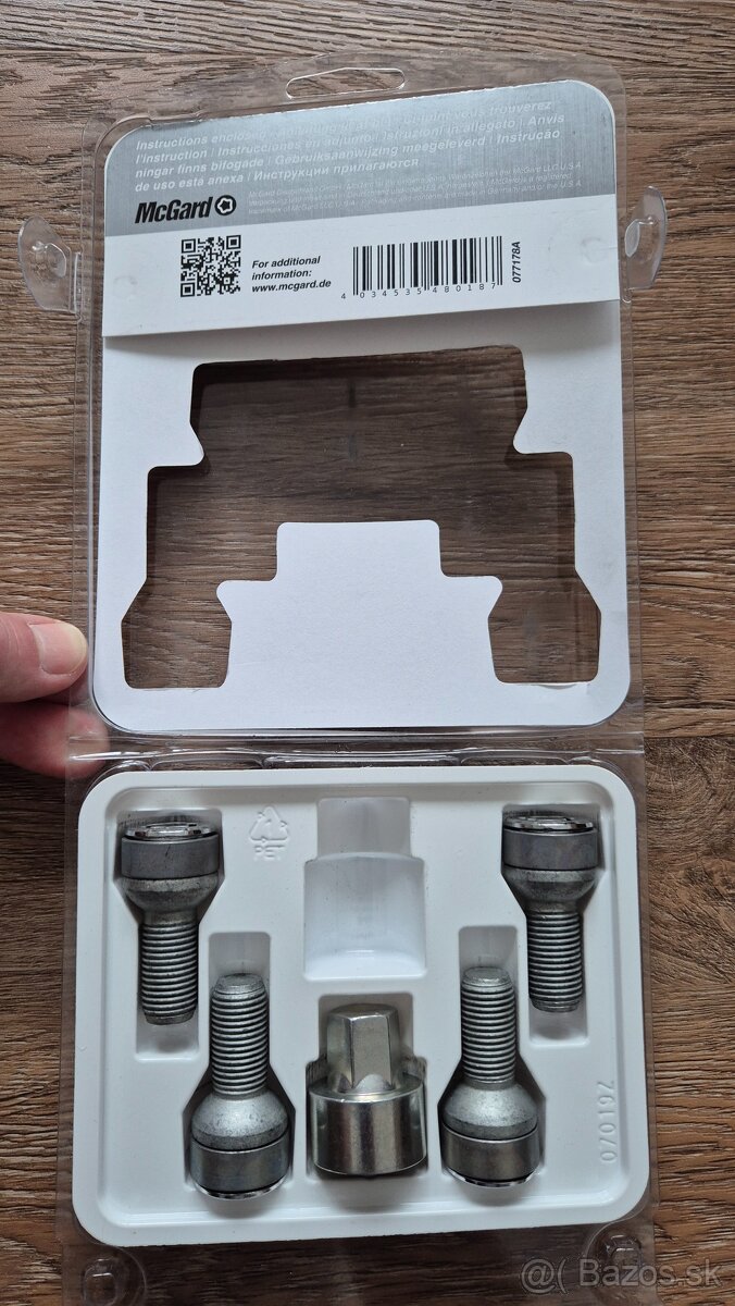 Bezpečnostné skrutky McGard 28018SL na disky Škoda, VW, Audi - 2