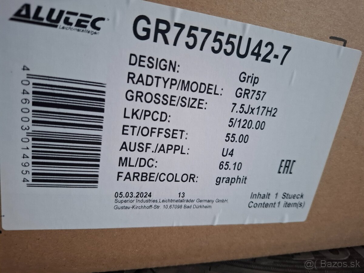 Disky AL graphit - 2