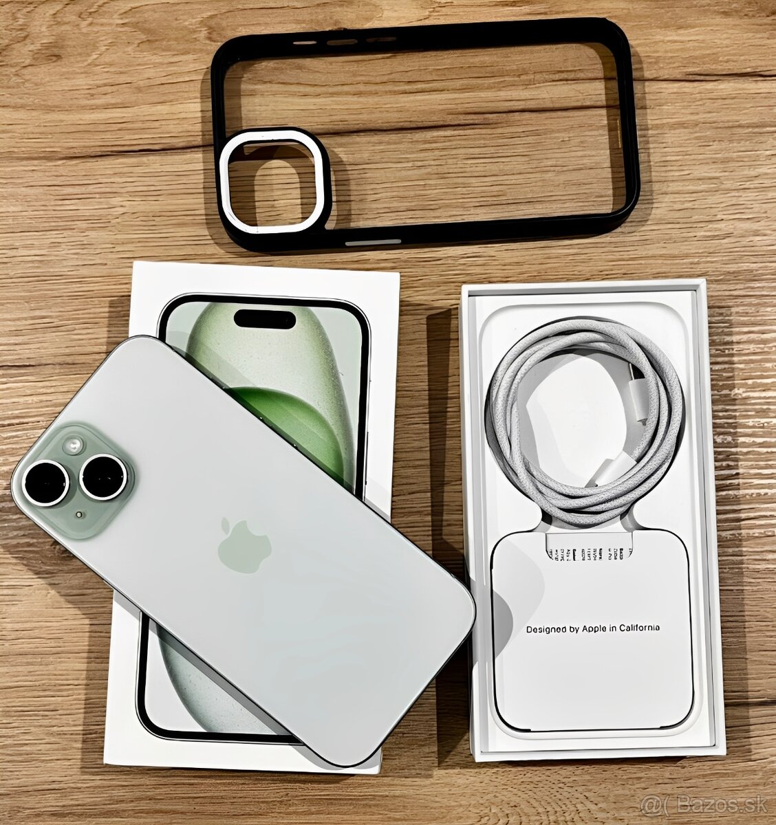 iPhone 15 Green BATERIE 100% TOP - 2