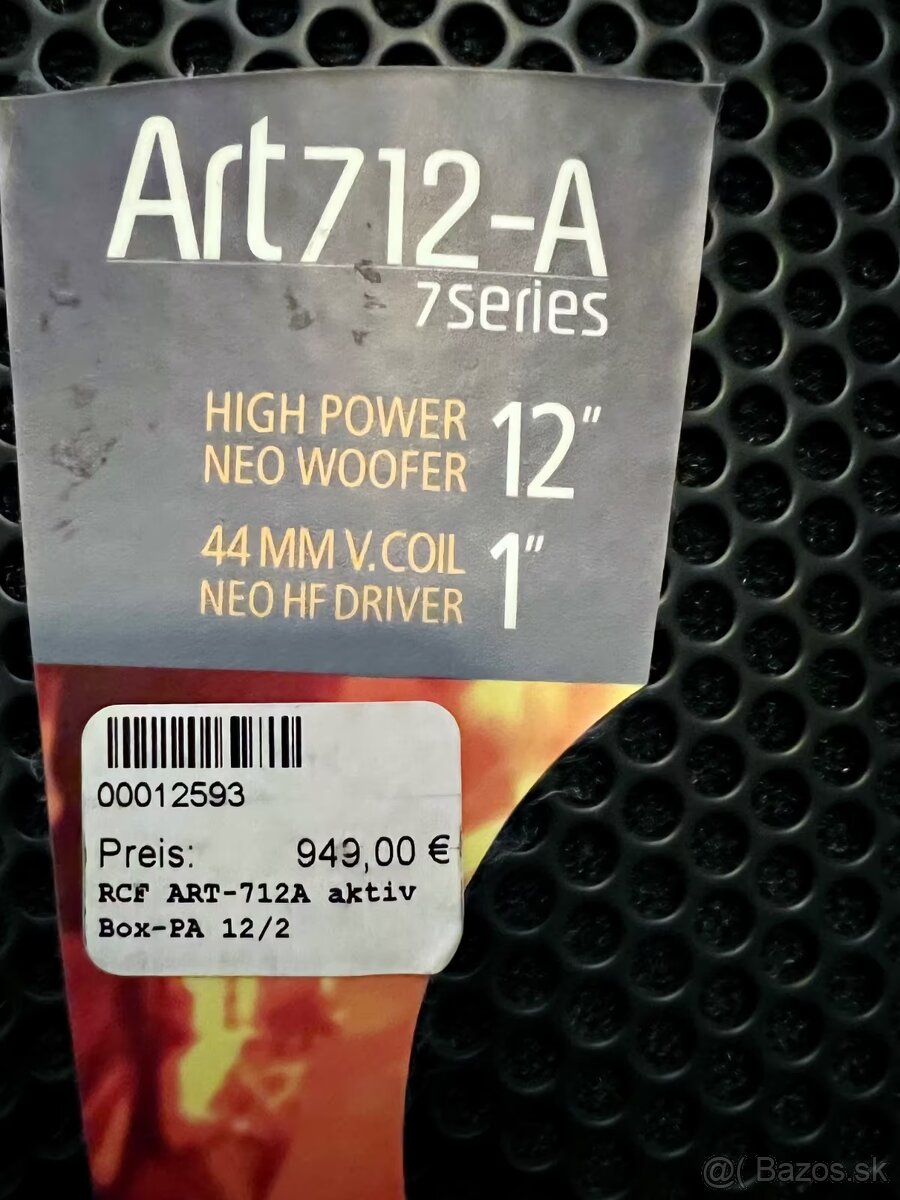 RCF ART 712‑A MK1 (pár) + obaly - 2