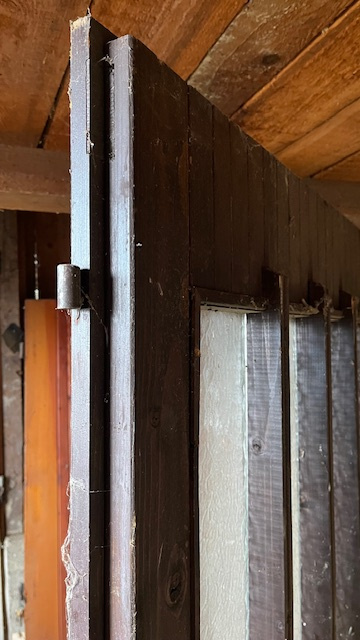 Predám staré drevené dvere 80cm pravé - 2