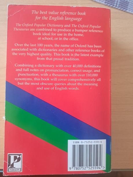 The Oxford popular dictionary and thesaurus - 2