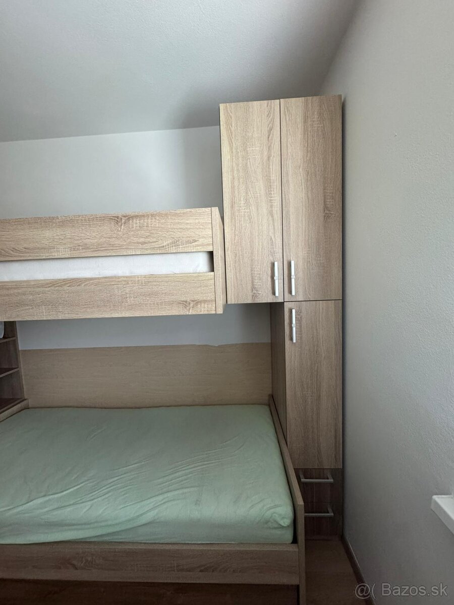 Poschodová posteľ so skrinkami - 2