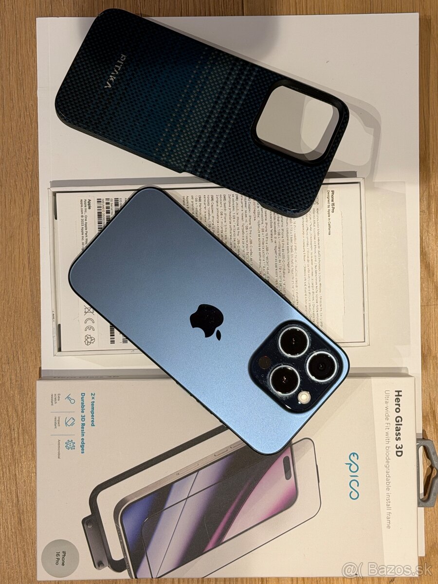iPhone 15 Pro 128 GB modrý titán - 2