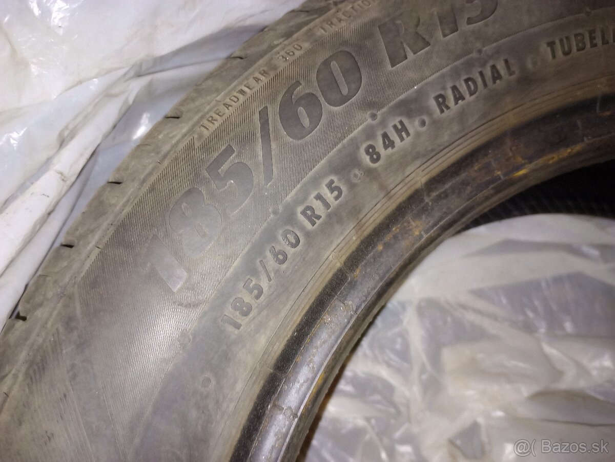 Predám zanovne pneu 185/60 R15 - 2