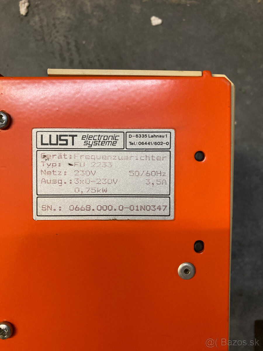 Frekvenčný menič 0,75kW - 2