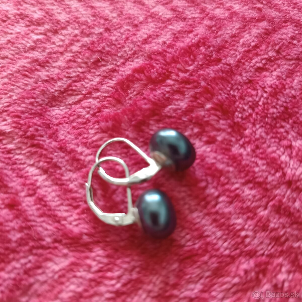 Strieborné náušnice s perlou - 2
