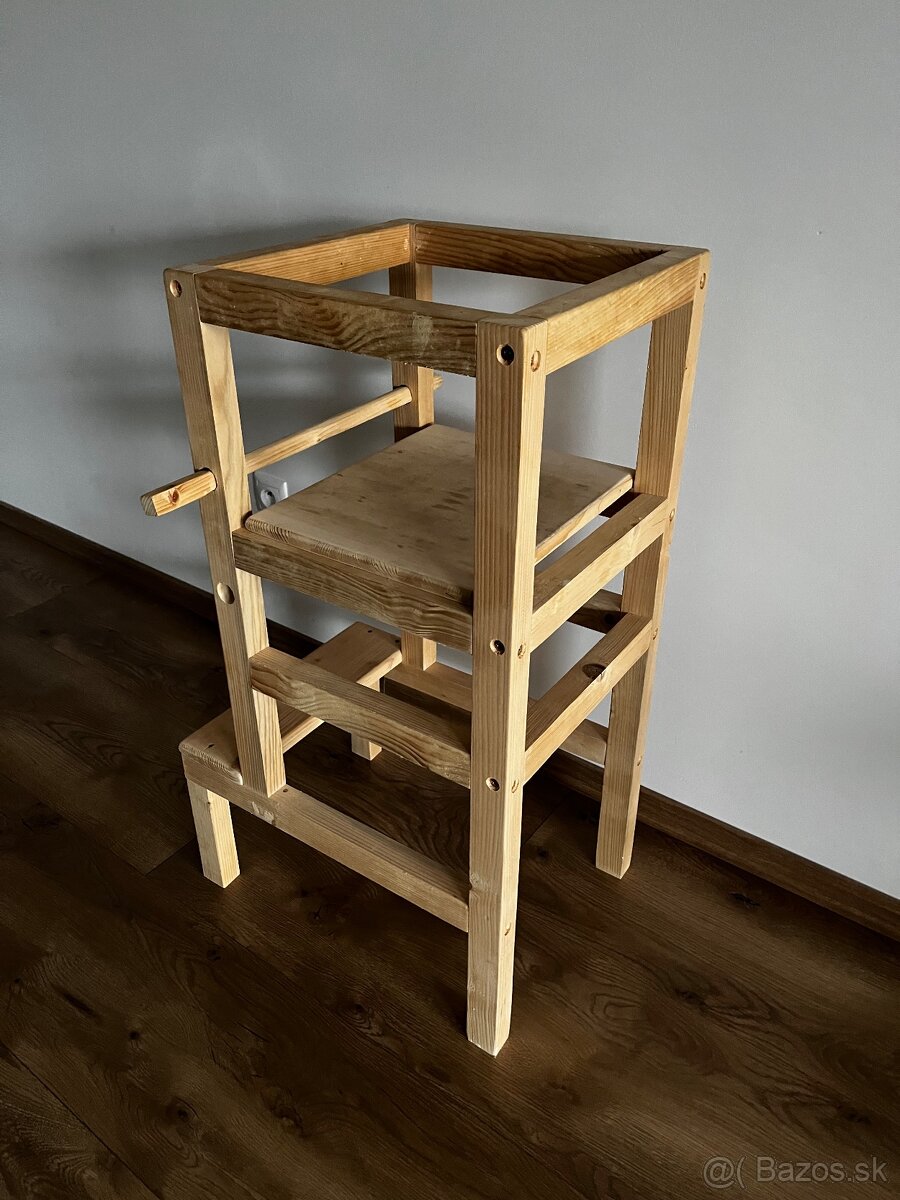 Drevená učiaca veža pre deti - 2