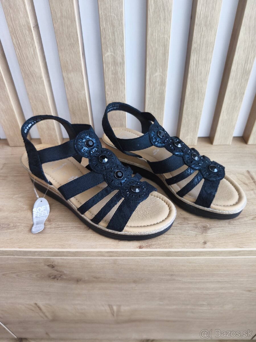 Dámske sandále, čierne - 2