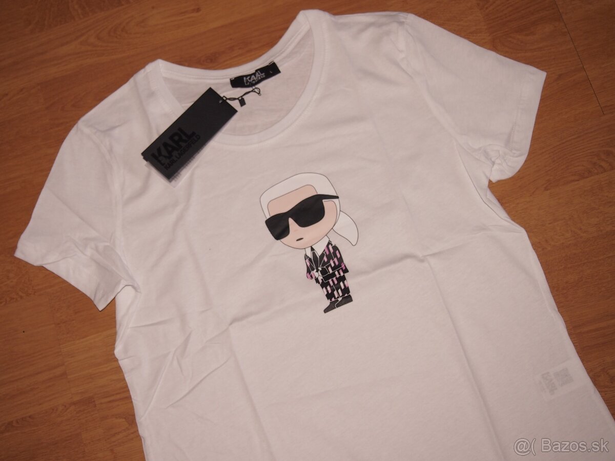 Karl lagerfeld dámske tričko biele - 2
