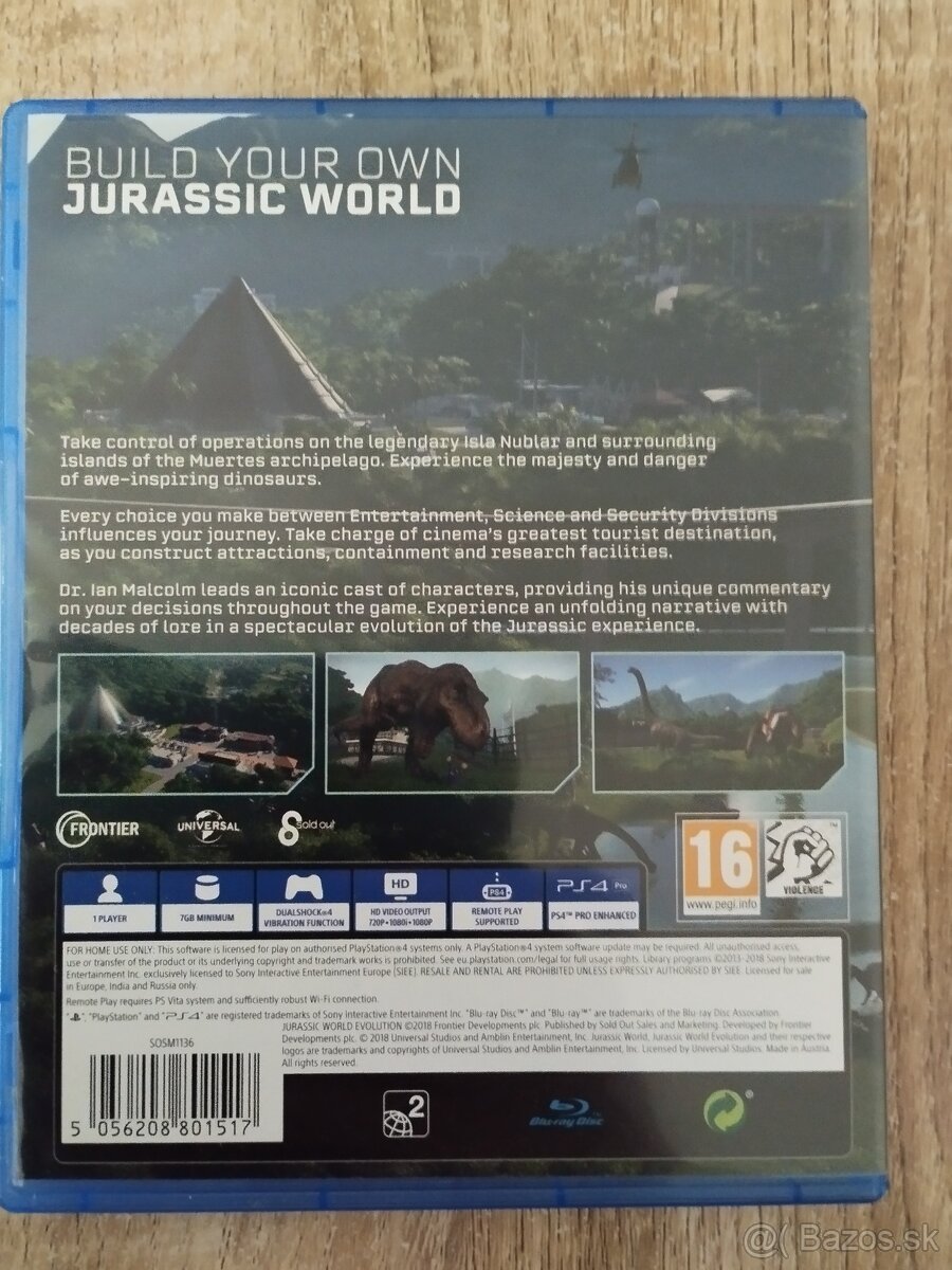 Jurassic World Evolution(PS4) - 2