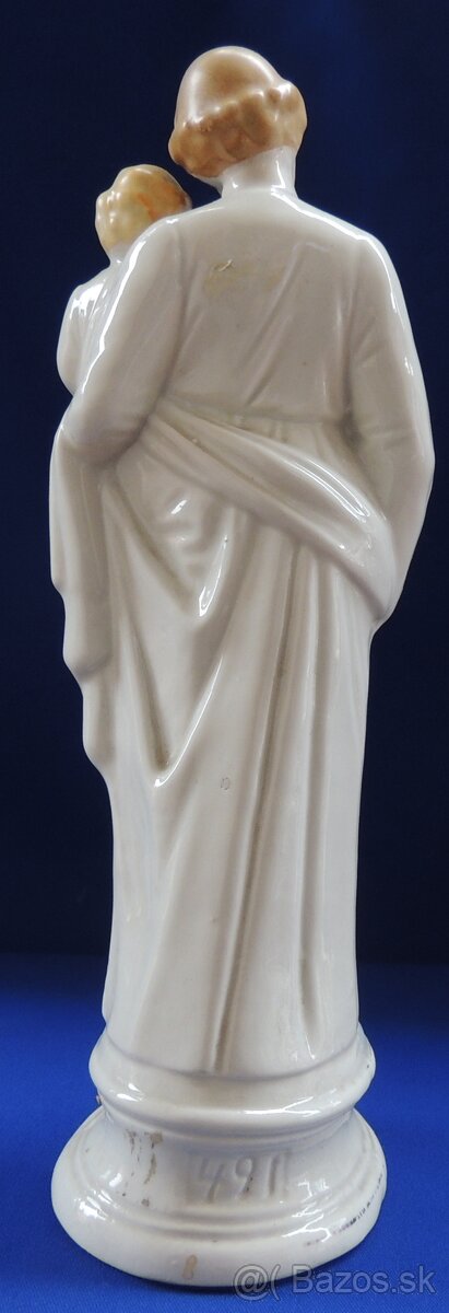 Sv Jozef s Ježíšom v náručí 20 stor. , porcelán malovaný - 2