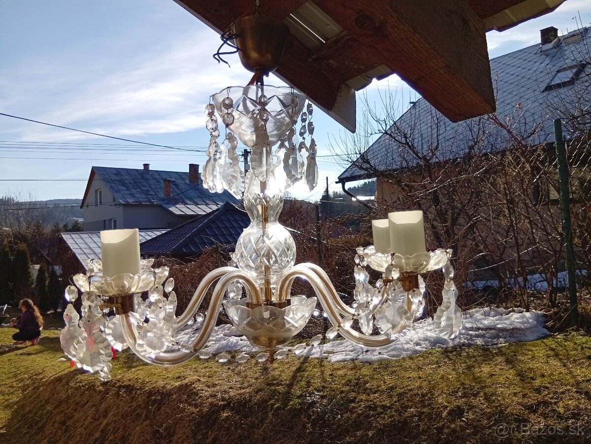 2 krištáľové lustre - 2