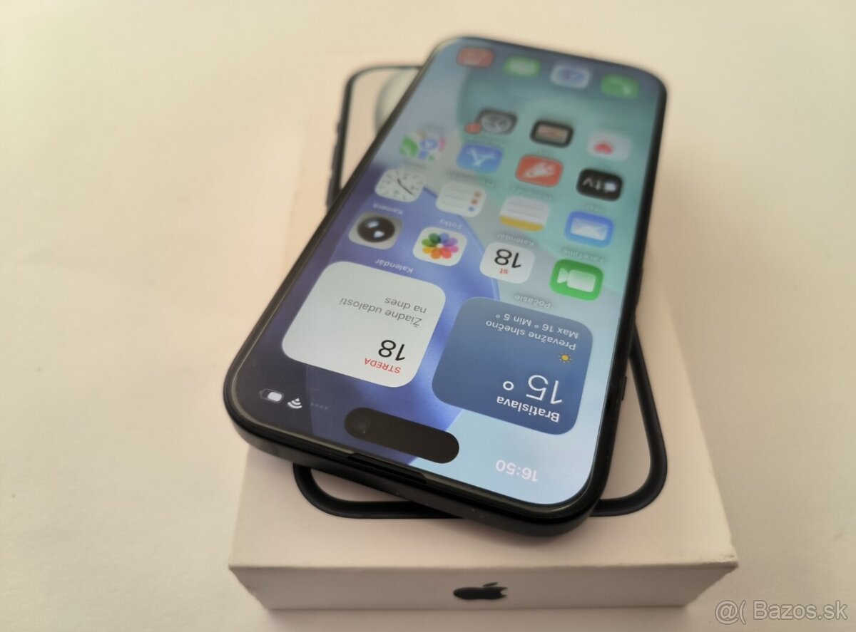 apple iphone 15 Plus 256gb Midnight / Batéria 97% - 2