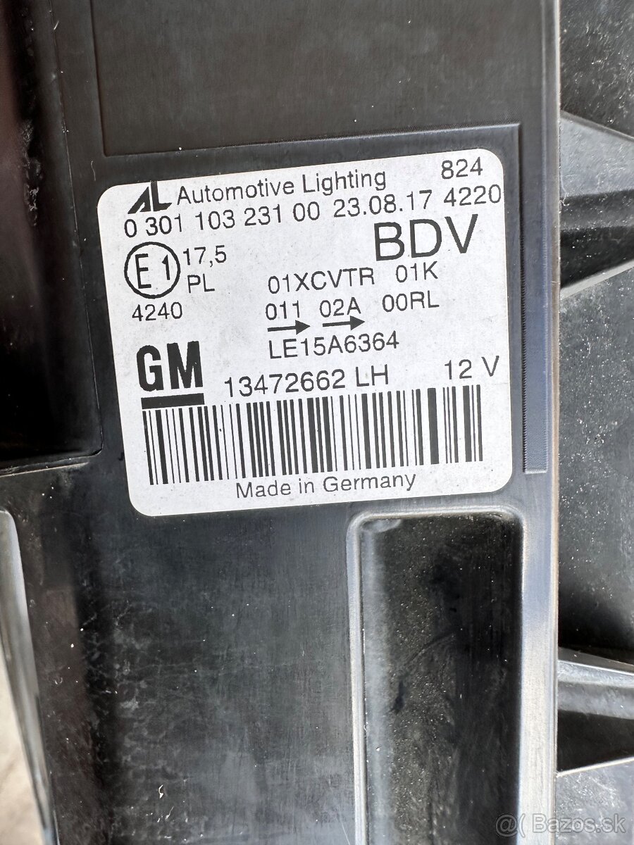 OPEL ZAFIRA C LIFT 2017 lave predne svetlo-absorber - 2