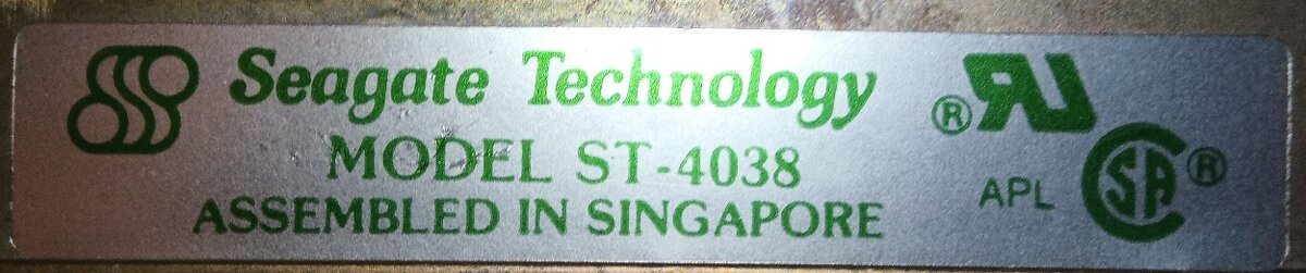 Predam Seagate Model ST-4038 - 2