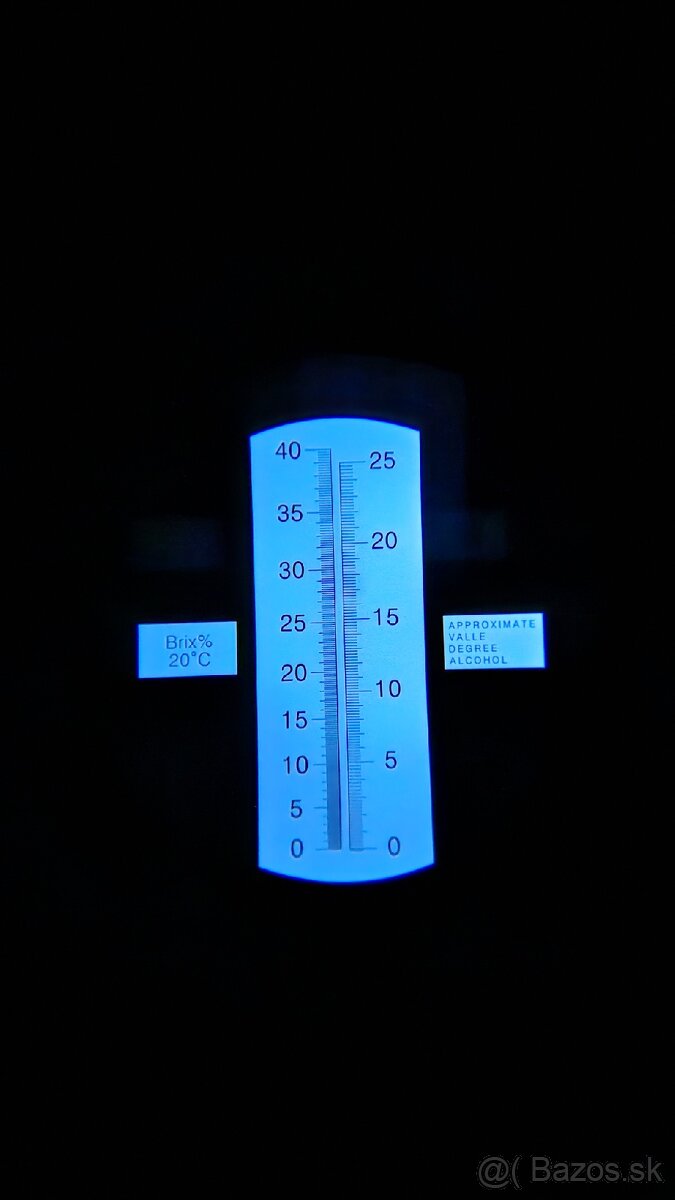 Refraktometer kvas/víno 0-40 Brix 0-25 Alkohol - 2