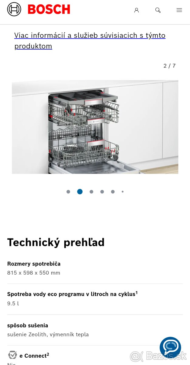 Vstavaná umývačka Bosch SMV88TX03E - 2