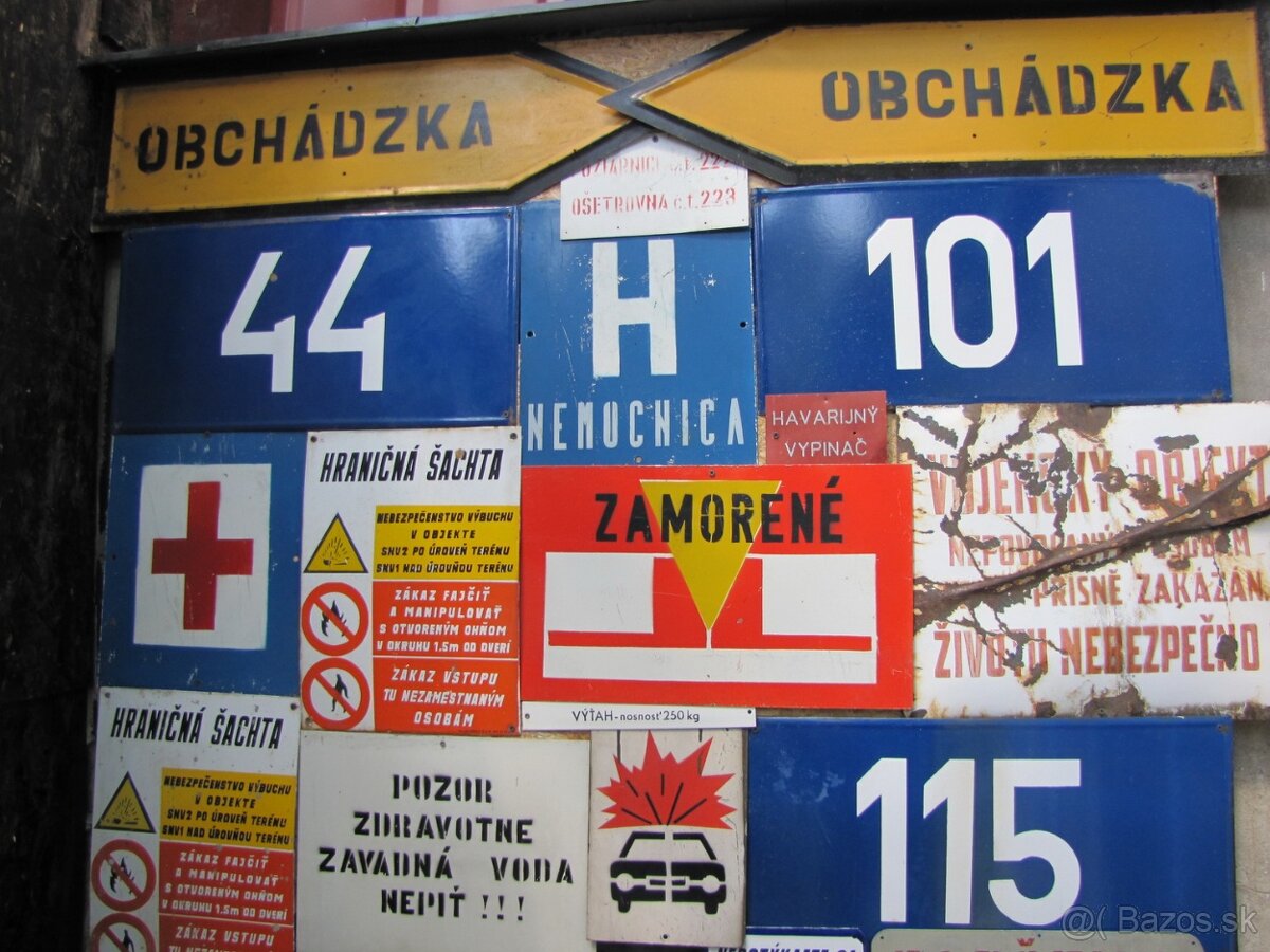 Staré smaltované tabule - 2