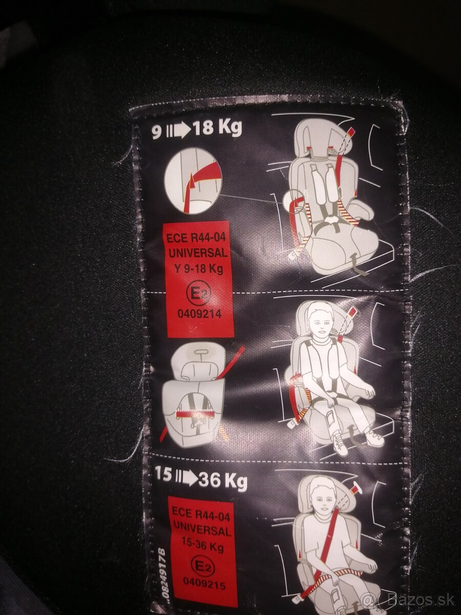 Autosedačka bez isofixu - 2