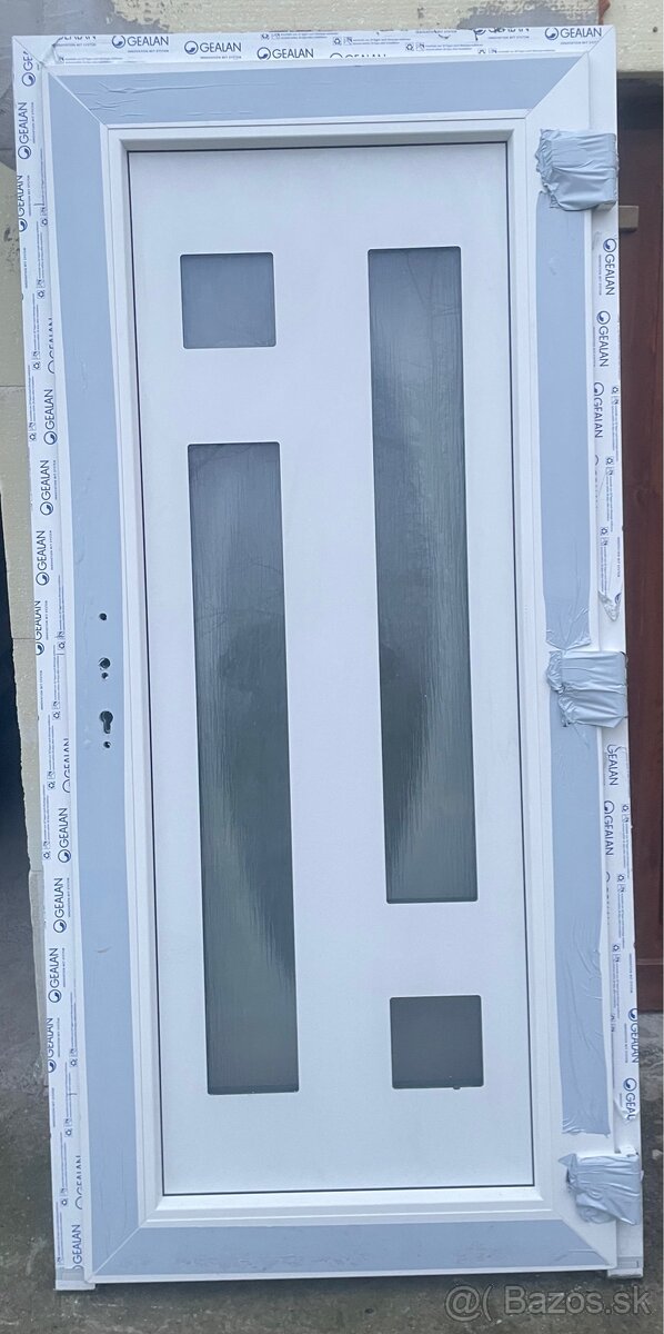 Plastove dvere zlaty dub biela - 2