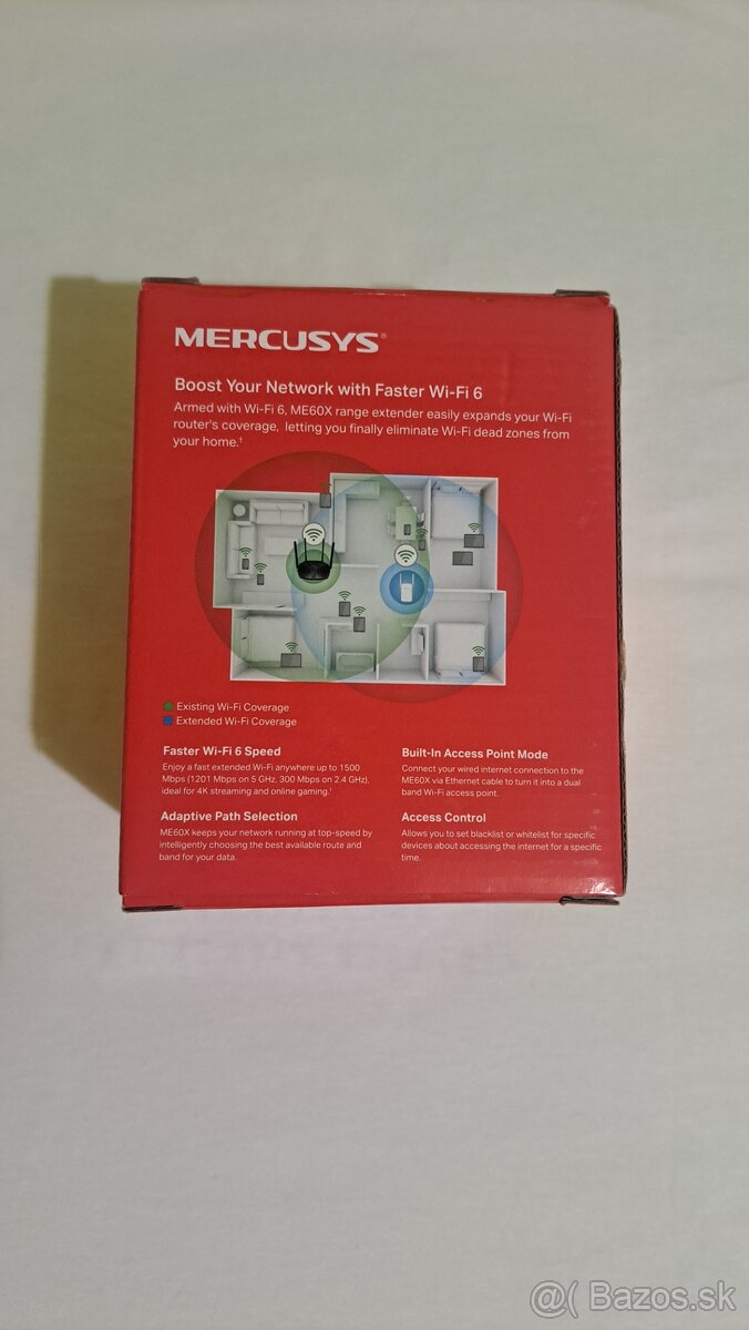 Wifi extender mercusys me60x ax1500 - 2