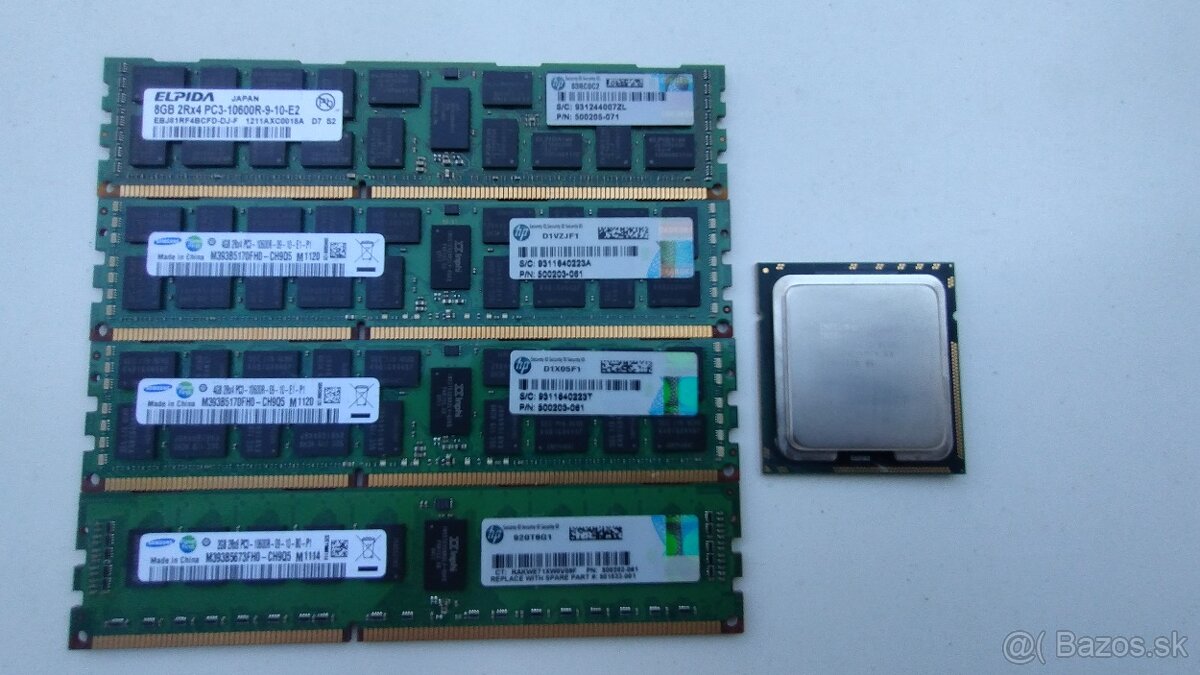 Predám serverove pamäte RAM , CPU - 2